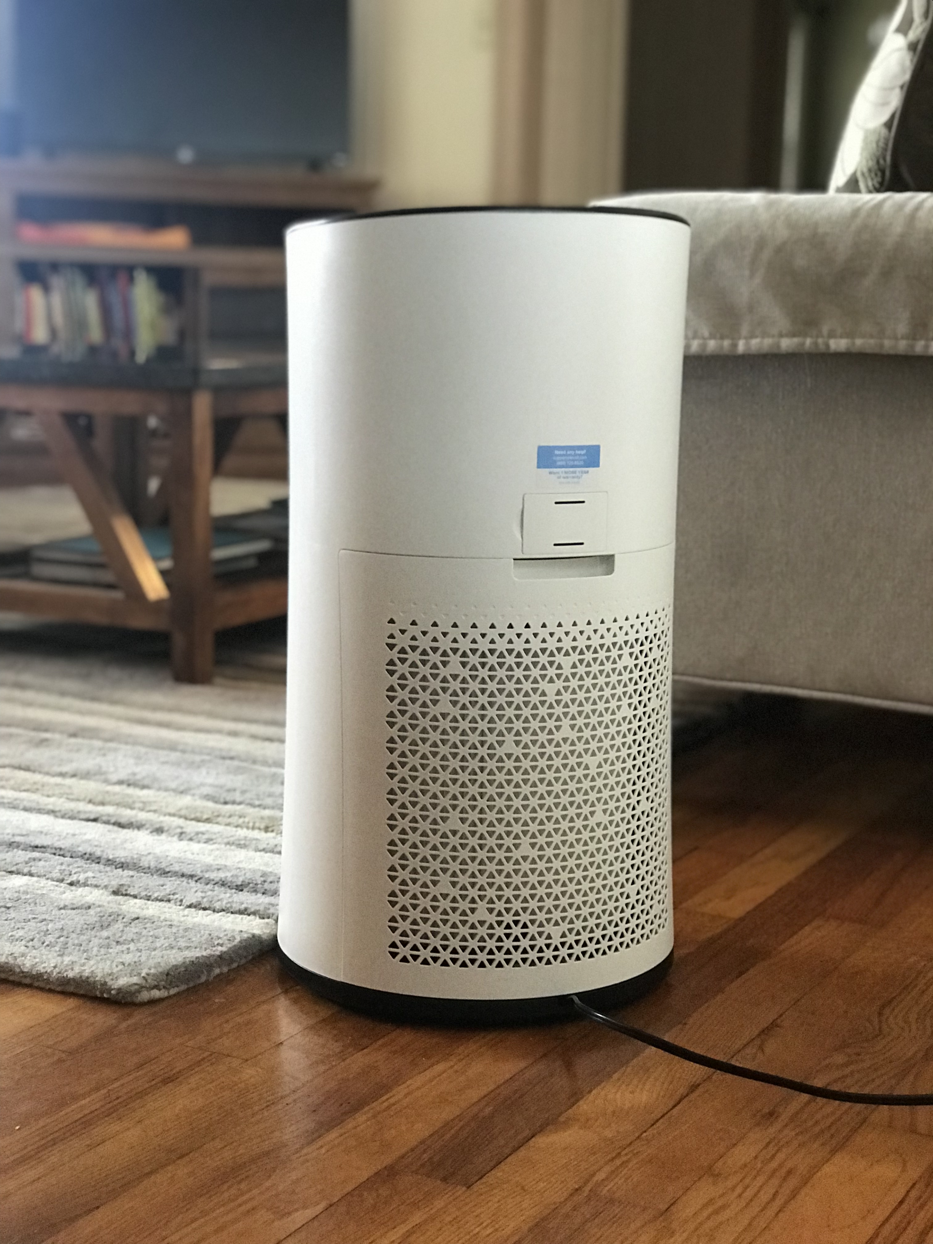 Levoit LV-H133 air purifier in a living room